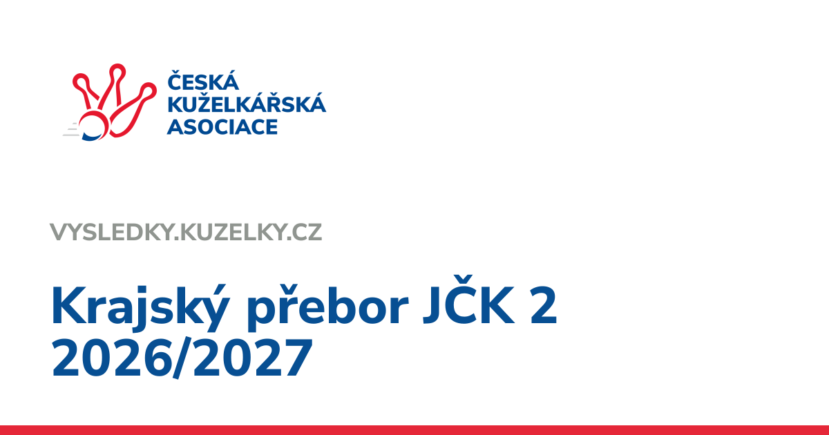 Krajský přebor JČK 2 2026/2027 | Výsledkový servis | ČKA